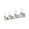 Z-Lite Savannah 4 Light Vanity, Brushed Nickel & Clear 462-4V-BN - alternate 2